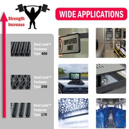 3M Dual Lock 3M fita SJ3550CF & 3551CF & 3560 Cogumelo Fixador Reclosable 3M Fita de Fixadores Reclosable - Image 6