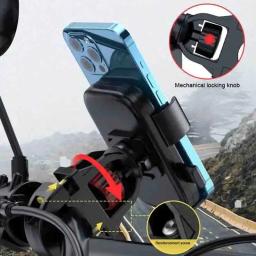 Suporte de telefone celular antiderrapante ajustável, bicicleta ao ar livre, Mountain Bike Acessórios, 360 ° Swivel - Image 6