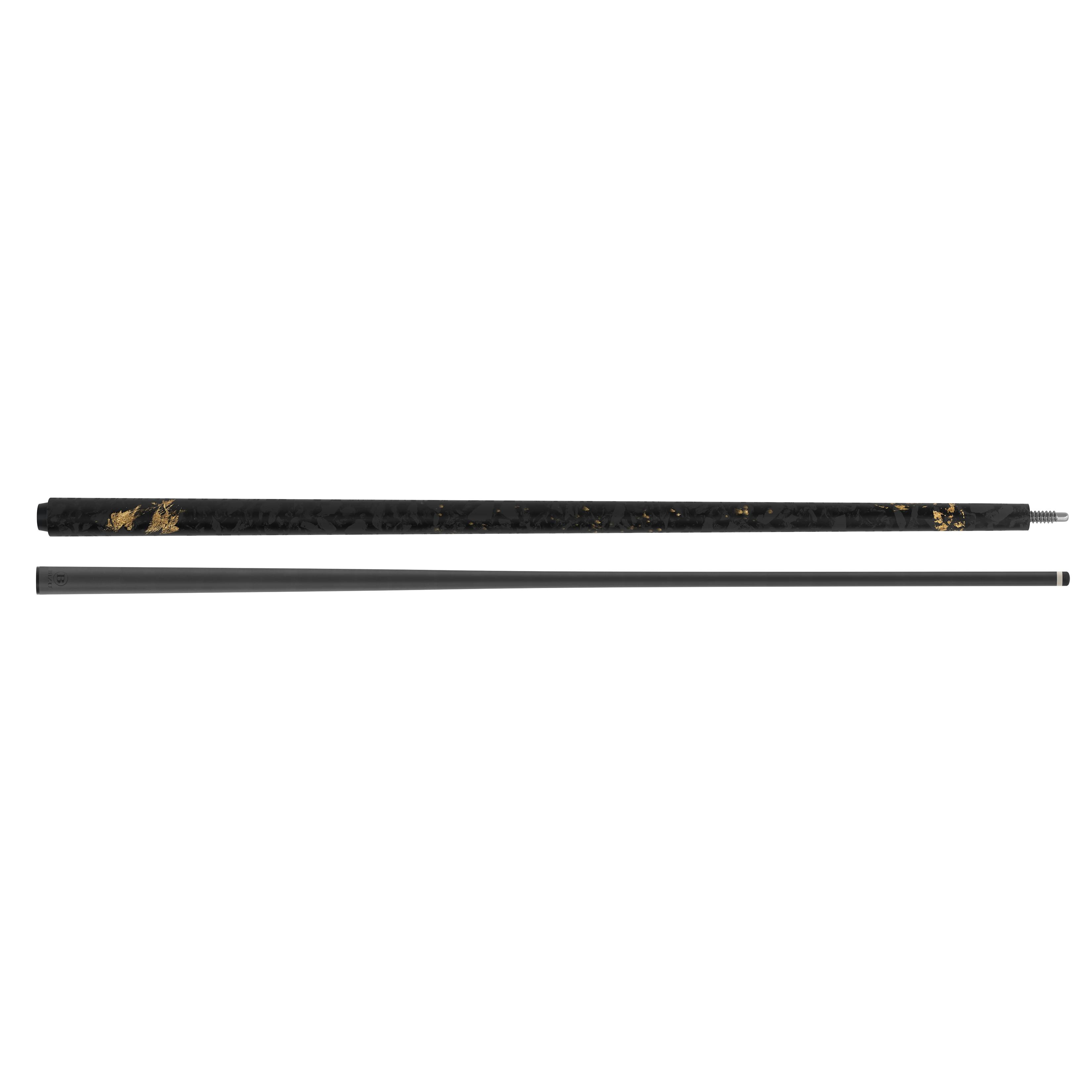 BIZU MARS IMPACT 58 "Fibra de Carbono Taco de Bilhar Preto Ouro 12,5mm Ponta 1/2 Polegada Junta para Jogadores de Mesa de Bilhar - Image 1