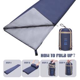 LIXADA-Saco de dormir com envelope exterior, camping, viagens, caminhadas, velo, ultraleve, portátil, 190x75cm, 680g - Image 2