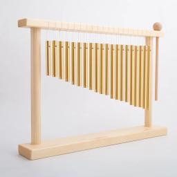 Miwayer 20-nota chime tampo mesa barra chime vento carrilhão 20 barras instrumento percussão com martelo - Image 5