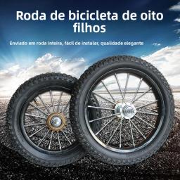 Conjunto de aro de roda de pneu de bicicleta infantil, 2/4/6/20 unidades, montagem de roda dianteira e traseira, acório... - Image 5