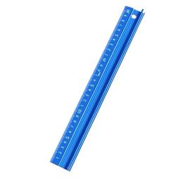 Régua de ferramenta de liga de alumínio, alta precisão, antiderrapante, costura, desenho, engenheiros, ferramenta de desenho, régua azul, 1 peça - Image 4