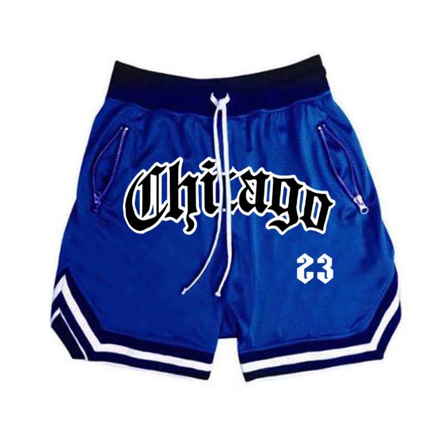 Shorts Esportivos Masculinos Verão Fitness Basquete Corrida Secagem Rápida