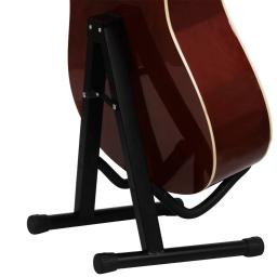 Suporte de guitarra portátil, acessórios de cordas, suporte musical, suporte dobrável, tripé, resistente e estável para baixo - Image 6