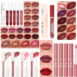 6 cores de veludo lábio maquiagem beleza longa duração labial esmalte creme matte gloss batom líquido novo copo antiaderente à prova dwaterproof água - Image 1