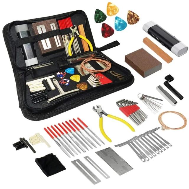 Kit de Reparação de Guitarra Miwayer com Saco de Transporte - O Presente Ideal para Entusiastas de Música e Instrumentos
