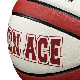 Bola interna e exterior do jogo de basquetebol, antiderrapante, impermeável, bege, vermelho, tamanho 7, 4 camadas - Image 3