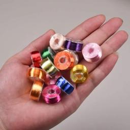 Linha de bordado de seda de gelo, Knitting DIY Crochet Garment, Doll Lace Yarn, Single Strand High-Wrap, 36 cores, rolo 75 m - Image 2