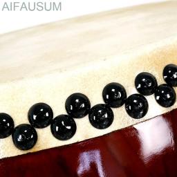 Mão Couro Tambor com Baquetas, Instrumento Musical, Coloratura, 30cm-60cm - Image 4