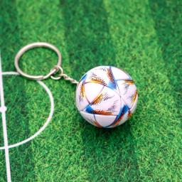 Jogo de futebol bola chaveiro simulação de couro do plutônio tridimensional pingente fã esportes presentes design competitivo comemoração - Image 3