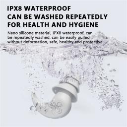 Anti Noise Silicone Tampões, Protetor de Orelha Natação Impermeável, Soft Comfort Natureza, Apto para Dormir, Mergulho, Surf - Image 5