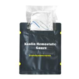 Gaze de caulim hemostática combate trauma de emergência z-fold solúvel para ifak tático kit de primeiros socorros curativo edc kit de primeiros socorros - Image 1
