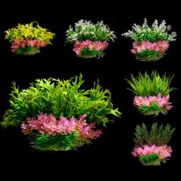 Artificial Water Plant para Fish Tank Paisagem, fundo de aquário ornamentos, aquático Pet Supplies, Decoração Simulação, 1pc - Image 1