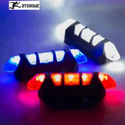 Luz da bicicleta recarregável led lanterna traseira usb cauda aviso de segurança ciclismo luz flash portátil super brilhante - Image 1