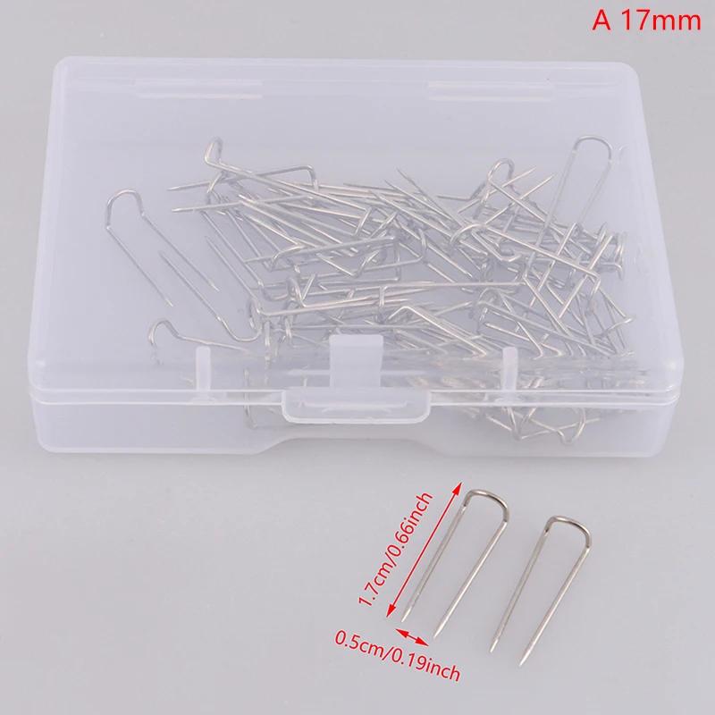 U-Pin Prata para Exibição de Jóias, Agulha De Costura, Quilt Applique, Alfinetes De Costura, Acessórios De Costura, 50Pcs - Image 1