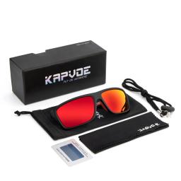 Kapvoe-óculos polarizados para homens, óculos de proteção UV400, óculos ciclismo pesca, condução, escalada, esportes ao ar livre - Image 6