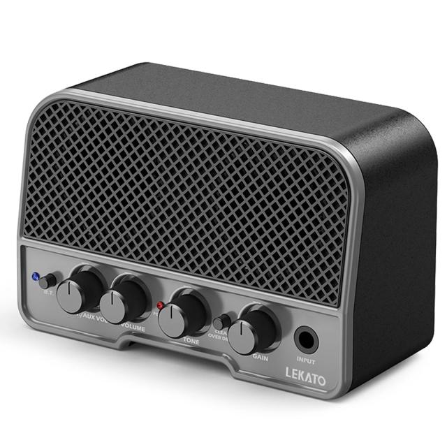 Mini Alto-Falante Portátil LEKATO com Amplificador de Guitarra Acústica e Canais Duplos de 5W