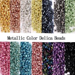 Miyuki metálico colorido contas de vidro, DIY fazer jóias, artesanato colar, pulseira acessórios, grânulo por atacado, 2mm, 10g, 720pcs - Image 1
