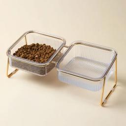 Tigela de alimentação elevada destacável com suporte para animais de estimação, prático, sem contato, alimentador cervical, filhote de cachorro, lanches, cães, gatos - Image 2