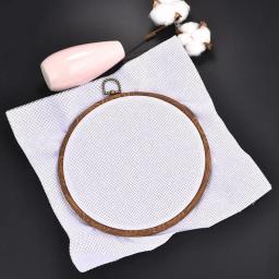 Rodada De Madeira Cor Bordado Hoop Frame Set, Ferramenta De Costura, Anéis De Argola De Plástico para DIY, Ponto Agulha Artesanato - Image 3