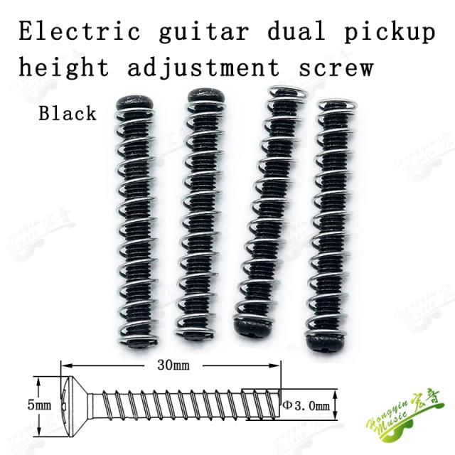 Acessórios para Guitarra Elétrica: Moldura de Captador com Parafuso de Ajuste de Altura em Preto, Ouro e Cromo