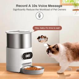 Alimentador automático para animais de estimação, Dog Food Dispenser, adequado para cães e gatos de pequeno e médio porte, Pet Supplies, alimentação remota inteligente - Image 2