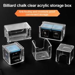 Suporte De Armazenamento De Giz De Bilhar Caixa De Plástico Acrílico, Carom Pool 1 Standard, Cubo De Giz, Snooker, Acessórios de bilhar - Image 1