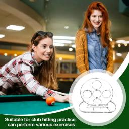 Vara de bilhar auxiliares de treinamento mesa de bilhar vara acessórios de exercício multifuncional haste de bilhar treinador piscina cue exercitador - Image 4