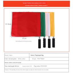 Bandeira do árbitro do futebol para a competição do atletismo, bandeira com indicador de aço, equipamento para o equipamento - Image 5