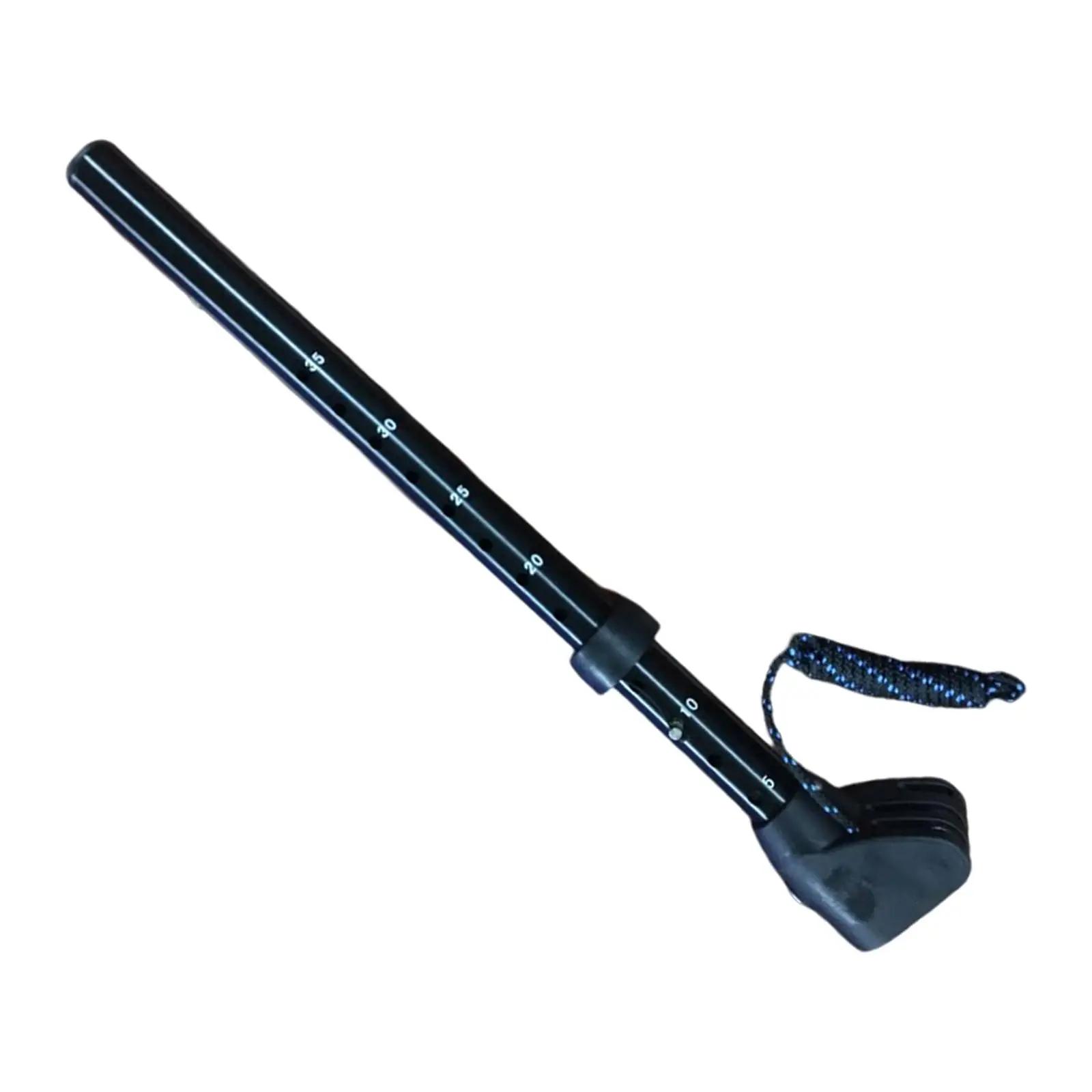 Extensão de alumínio Windsurf com colar deslizante e corda, liberação rápida, mastro magro, Windsurf ajustável, preto, 34cm - Image 1