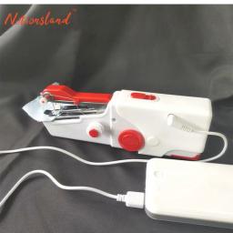 Pequena máquina de costura elétrica portátil, Versão caseira, Ferramenta de costura totalmente automática, Mini nova máquina de costura manual - Image 5