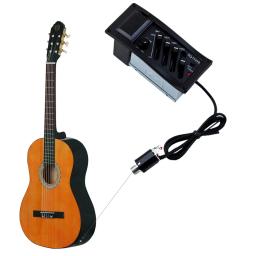 Captador de guitarra acústica clássica, Acessórios para instrumentos musicais, EQ equalizador Preamp com Volume, Mid Treble Bass Control, 4 bandas, 5 bandas - Image 4