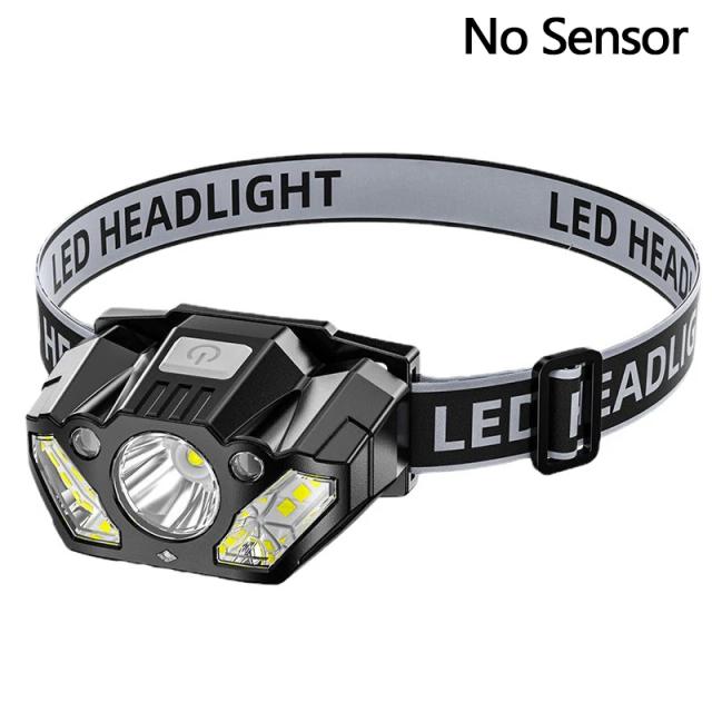 Lanterna LED Recarregável com Sensor e Proteção à Água - Ideal para Camping e Pesca
