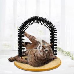 Brinquedo arco interativo para gato, dispositivo auto-aliciamento, cinto para animais de estimação, massagem removível, brinquedo de fricção, acessórios para gatos - Image 3