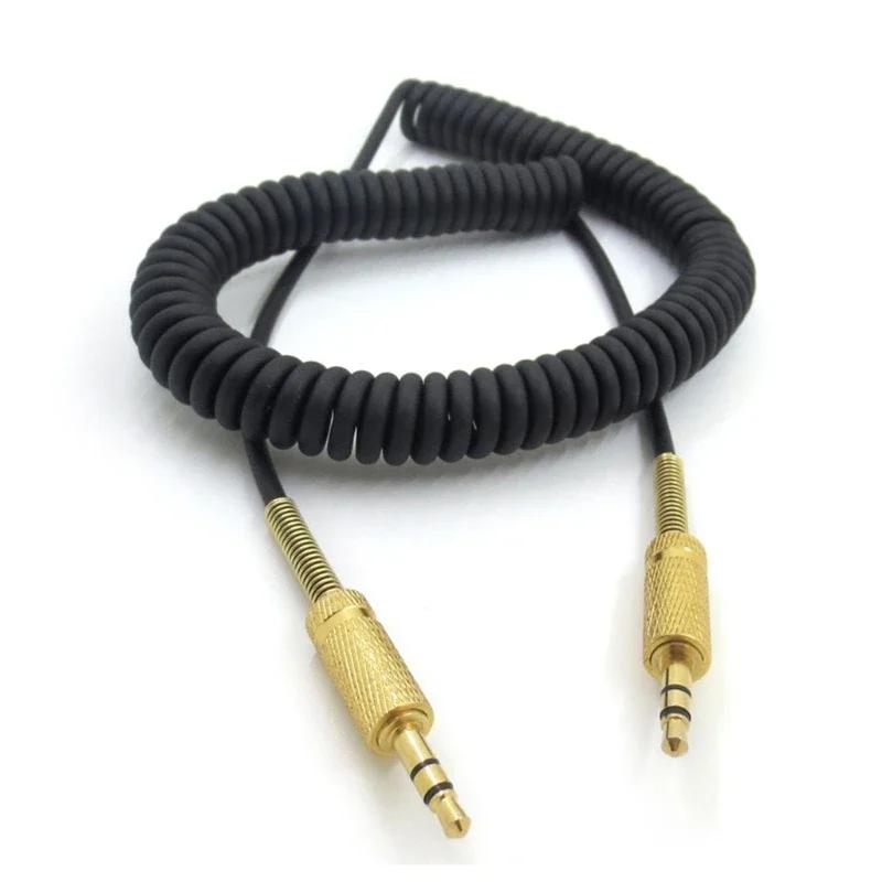 Substituição do cabo AUX de áudio, cabo enrolado para Marshall, Kilburn II Speaker, macho para macho Jack, 3,5mm - Image 1