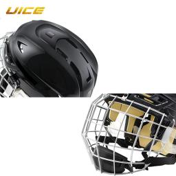Capacete completo de hóquei no gelo para adultos, equipamento superior de segurança, capacete desportivo combinado, escudo PP, 57-60cm - Image 5