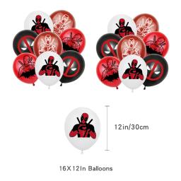 Balões de Látex Deadpool Avengers, Bandeira de Super Herói, Decoração de Festa, Air Globos para Criança, Menino - Image 3