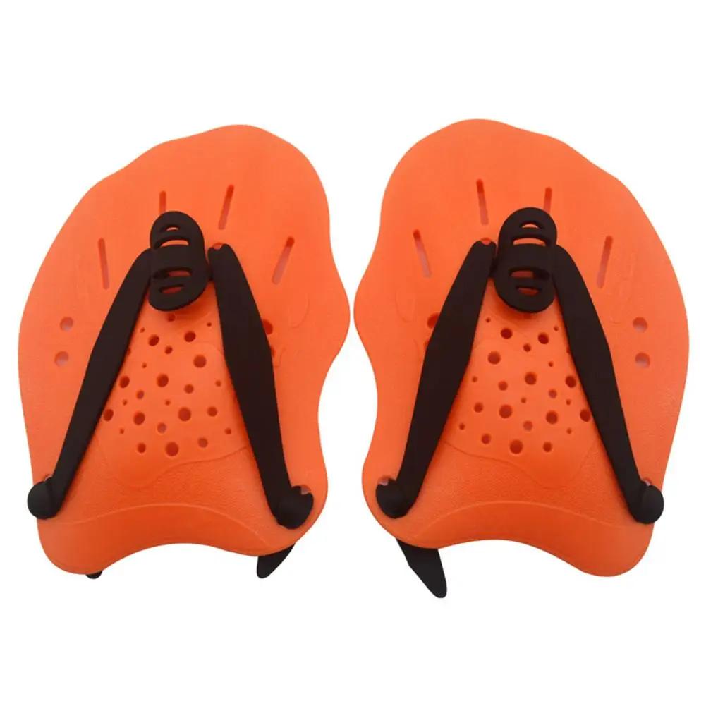 Pás de natação multicoloridas com alça ajustável, equipamento de treinamento de natação para mulheres homens e crianças, drop shipping, mão, 1 par - Image 1