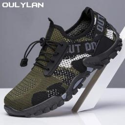 Oulylan-Sapatos de trekking antiderrapantes para homens, sapatos de escalada de montanha, caça, esporte confortável, trilha, macio, caminhadas - Image 2