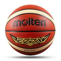 Bola de basquete resistente ao desgaste de PU fundido para homens e mulheres, bola de competição padrão, tamanho oficial, tamanho 7, 6, 5, 4 - Image 1