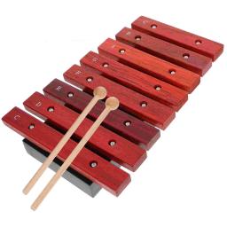Piano de oito notas xilofone para crianças, brinquedos infantis, maletes, percussão, de madeira, instrumentos musicais, 8 notas - Image 1