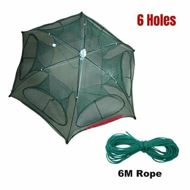 Armadilha de Pesca Magia Verde Nylon Durável Automática 72-96cm