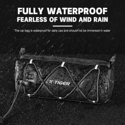 X-TIGER sacos de bicicleta guiador multi-purpose ombro segurança à prova dwaterproof água mtb estrada ciclismo quadro tubo saco de ombro sacos de bicicleta - Image 5