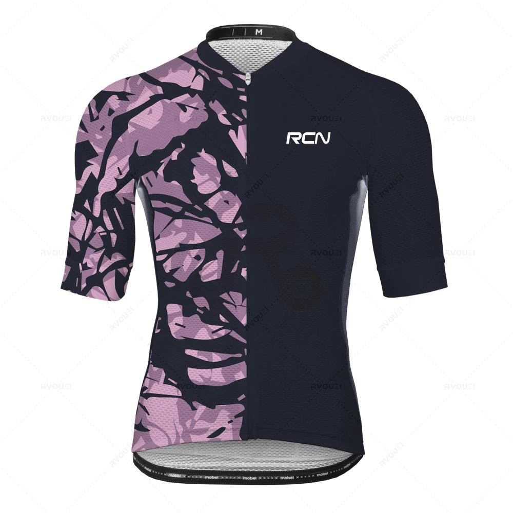 2023 rcn conjuntos de camisa ciclismo verão manga curta bicicleta respirável mtb roupas maillot ropa ciclismo uniforme terno - Image 1
