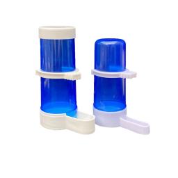Bebedor automático para pássaros de estimação, alimentador azul para pássaros, gaiola para pássaros, ferramenta de alimentação automática, tigelas e bebedores, 1 peça - Image 5