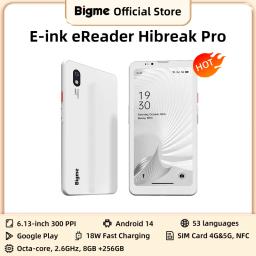 Leitor de e-books BIGME Hibreak Pro, tela E-ink preto e branco de 6,13'', livro eletrônico, 300PPI, sistema operacional Android 14, tablet leitor de e-books com 8GB+256GB e NFC. - Image 1
