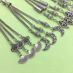 Alloy Metal Tassel Projeto Encantos, Contas Pingentes para DIY, Oração Beads, Pulseira e colar, Jóias Fazendo Acessórios, 5PCs - Image 4