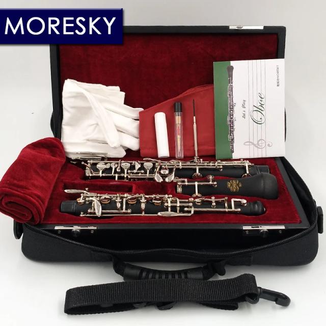 Oboé Profissional MORESKY-C Key S01 em Cuproníquel com Acabamento Nickelplate e Estilo Semiautomático