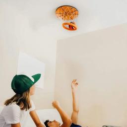 Conjunto de basquete indoor para crianças, aro plástico, aro para teto, espuma do brinquedo, acessórios esportivos - Image 5